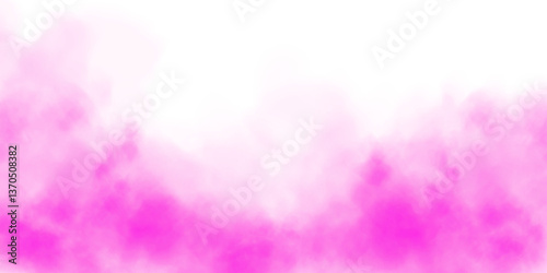 Magic pink smoke with glitter and small particles of twinkling stars. Fog with luminous particles. Pink vapor with stardust. Morning fog over land or water surface, magic haze. Fog or smoke. PNG.