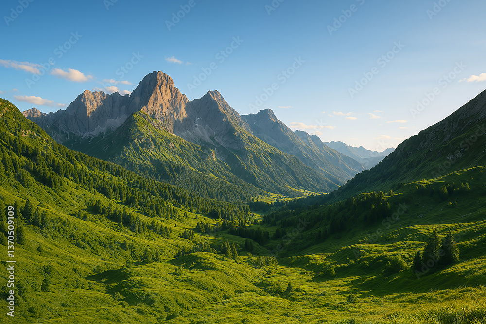 Fototapeta premium mountain landscape in the alps