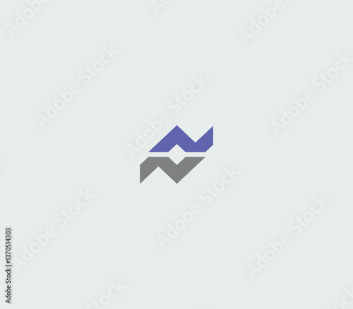 Letter N or NN or Z rectangular Real Estate monogram, useful for any type of Construction. 