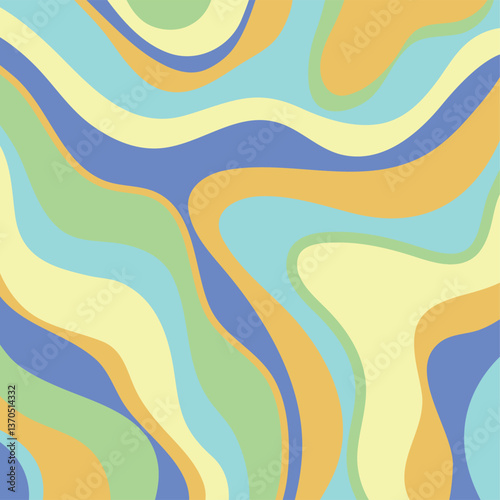 Abstract art background with hand drawn doodle lines art.