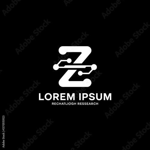 Innovative Letter Z Logo Design: Futuristic Monogram Concept with Network Connections for Cutting-Edge Technology Brands and Digital Solutions, Ideal for Modern Business Identity.