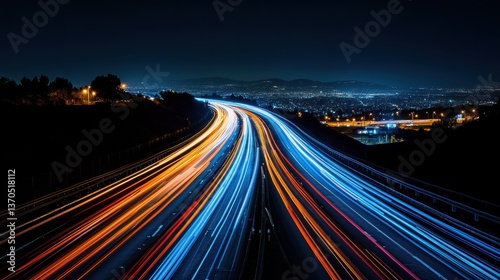 Night Highway Lights