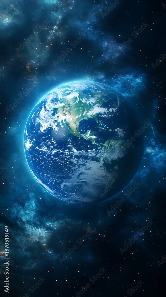 Obraz premium Earth in Space.