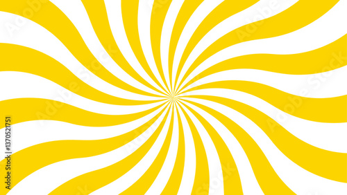 Abstract background with Classic vintage sun rays. Swirling pattern background with Vortex starburst spiral twirl strips. Spiral radial striped backdrop design. Funky ray elements, circle Spiral 