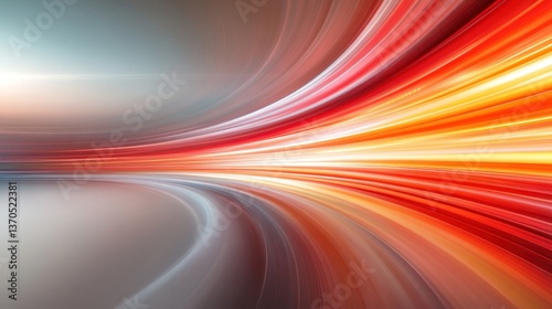 Abstract Speed: A Dynamic Visual of Light Trails and Velocity