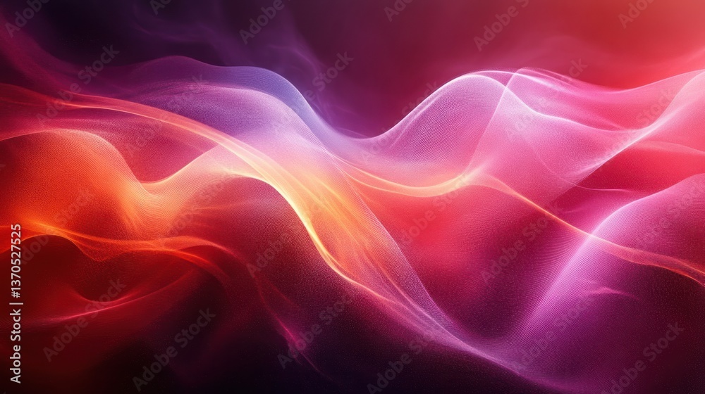 Abstract Waves of Color: A Symphony of Red, Pink, and Orange Hues Abstract Waves of Color: A Symphony of Red, Pink, and Orange Hues