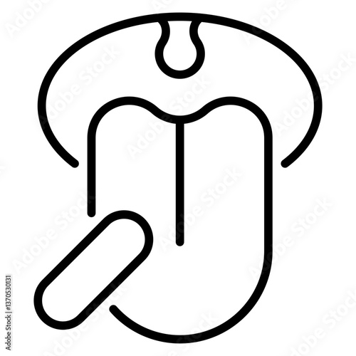 Tongue Depressor Line Icon