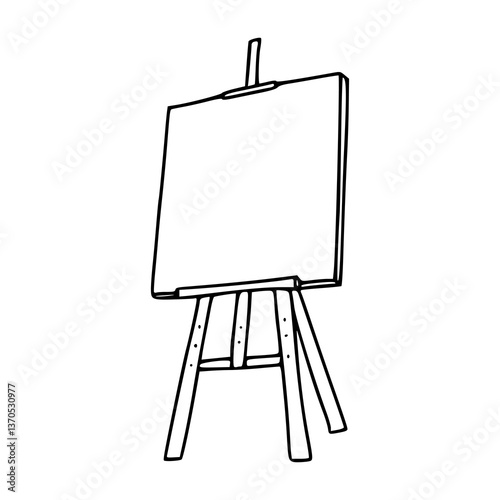 cartoon wooden easel stand