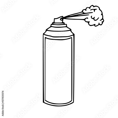 spray can outline vector