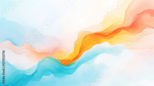 Watercolor fluid gradient background