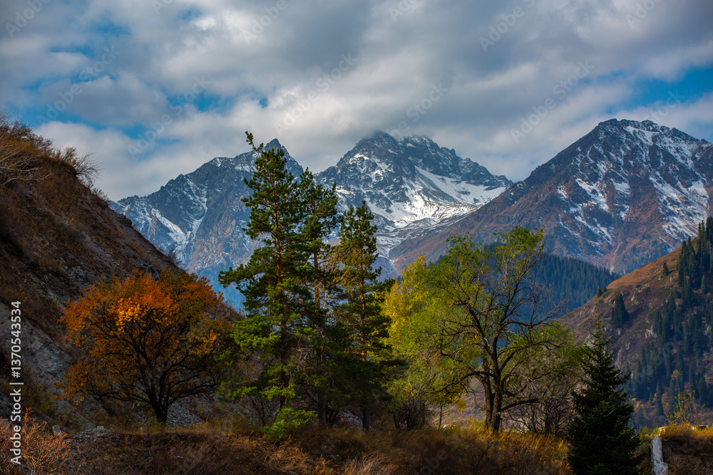 Obraz premium The Lake Issyk also known as Issyk Lake is a lake in Kazakhstan fed by the Issyk River.