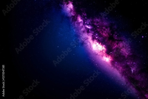Starry Night Sky with Galaxy Explosion, Abstract Cosmos Concept, Space Stars in Deep Blue, Astronomy Beauty Pattern, Milky Way, Nebula, Celestial Space, Night Sky Exploration