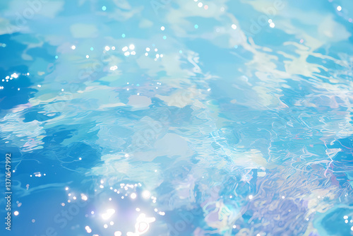 青い水面の背景素材（海・波・川）