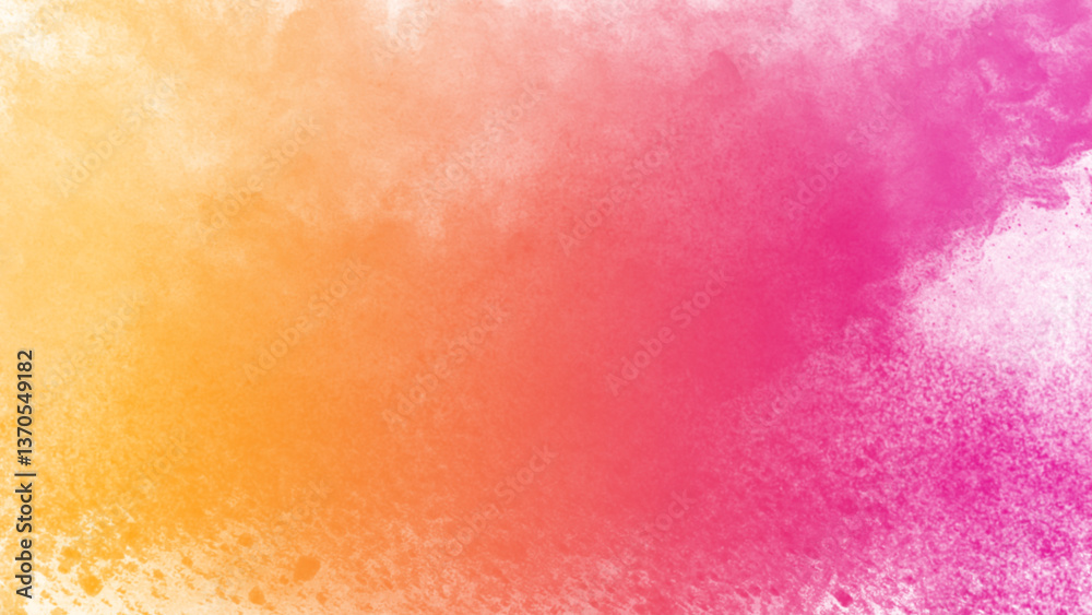 Fototapeta premium Soft abstract background with gradient of orange and pink. Delicate texture with subtle splatters. Warm and dreamy feel.