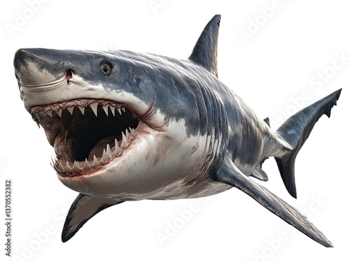 Big angry shark  
