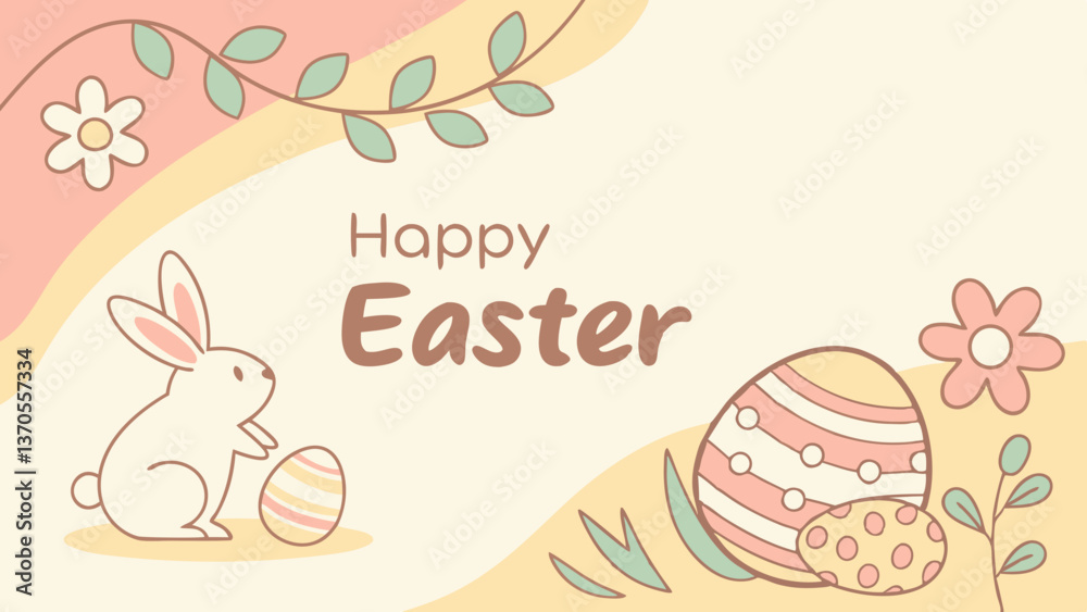 easter card with bunny easter card with bunny