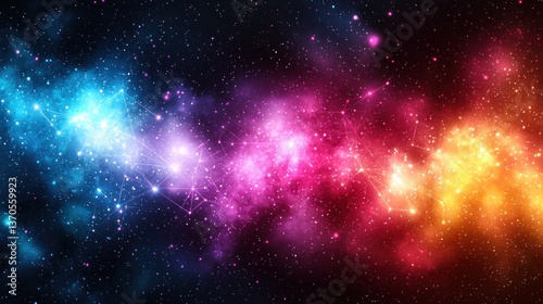 Wallpaper Mural Cosmic Nebula: A Symphony of Colors in the Universe Torontodigital.ca