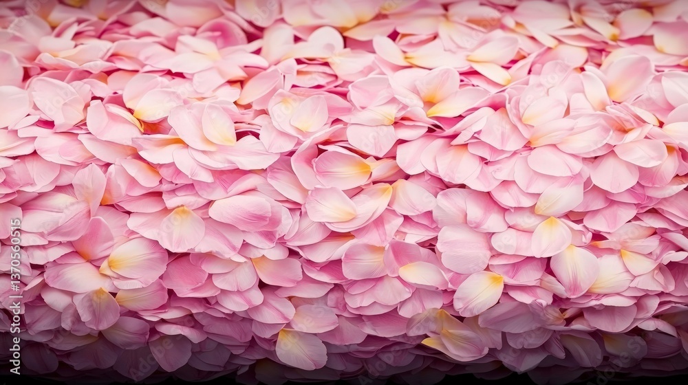 Fototapeta premium Delicate Pink Flower Petals Background Soft Pastel Colors Romantic Floral Texture