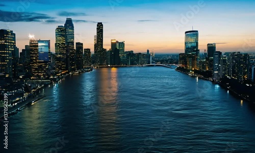 Skyline of downtown New York, New York, USA Video 