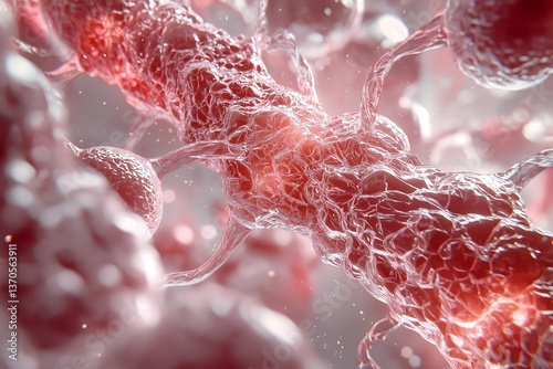 Futuristic Medical Illustration of CRISPR Gene Editing for Leukemia Treatment, Nanotechnology Bioengineering, Glowing DNA Strands, High-Resolution Molecular Structures, Medical Science Detail
