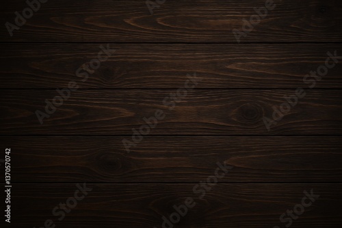Wallpaper Mural Wooden planks creating a dark brown rustic background, perfect for highlighting products or infusing designs with a touch of natural elegance and warmth Torontodigital.ca