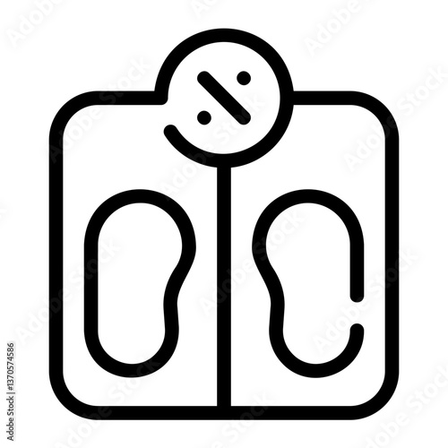 weight calculation line icon