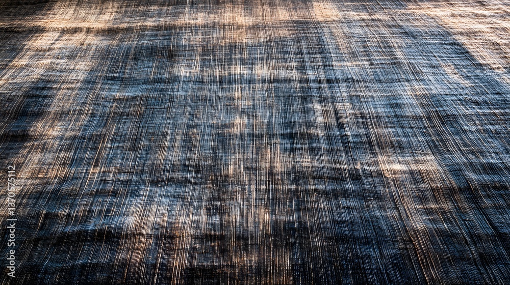 Fototapeta premium Textured Fabric Background Dark Blue Linen Canvas Texture