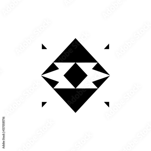 Free Download Geometric Black & White Composition: Abstract Shape and Symmetry - GFXLoad