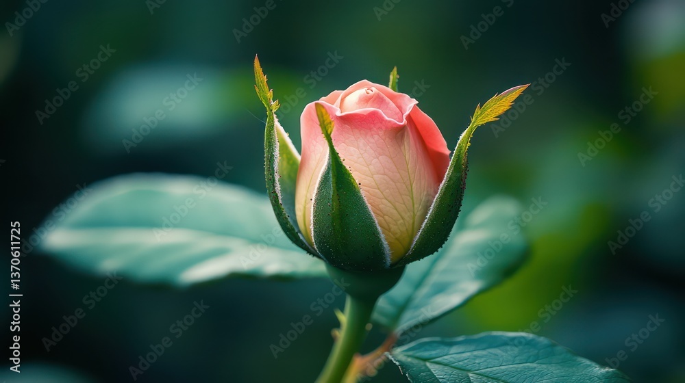 Rose Bud Close-up Image Rose Bud Close-up Image