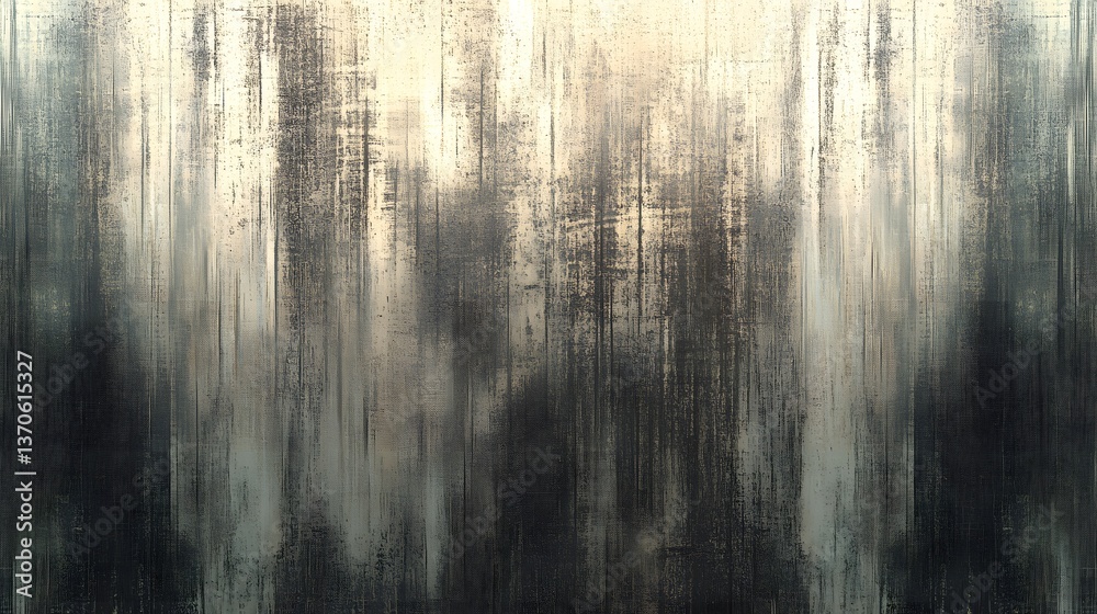Obraz premium Abstract Grey and Beige Texture Background, Grunge Wall Design, Vertical Brushstrokes