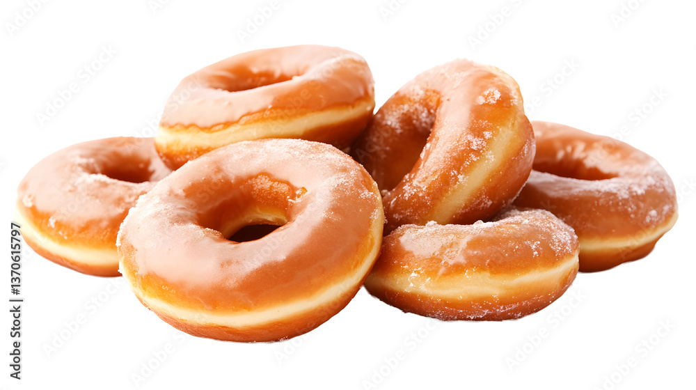 piles of glazed donuts isolated on transparent background
piles of glazed donuts isolated on transparent background