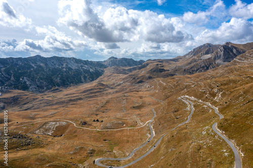 Aerial view on Durmitor National Park 
