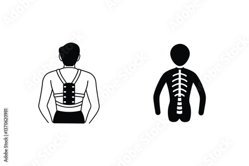 Posture Corrector, Back Support, Spine Alignment, Spinal Health, Body Posture, Ergonomic Design, Bac