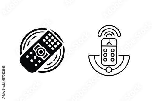 Remote Control Icons Smart Home, Wireless, Device, Technology, Gadget