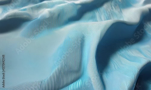 3d illustration of abstract background with dynamic waves lines and particles Video animation
