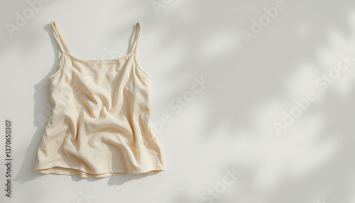 A meticulously rendered camisole mockup, designed to captivate attention with its understated charm