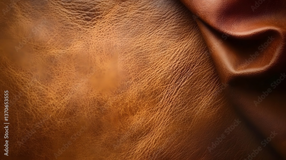 Fototapeta premium Luxurious Brown Leather Texture Background Image