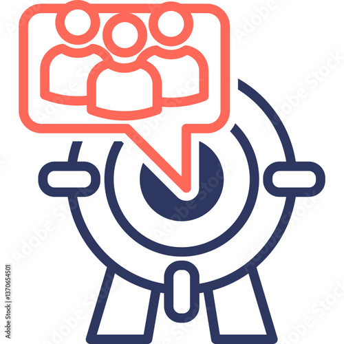 Ad Targeting mixed color icon