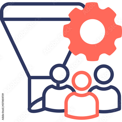 Lead Generation mixed color icon