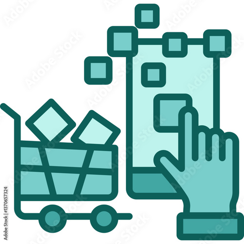 Pay-Per-Click solid icon