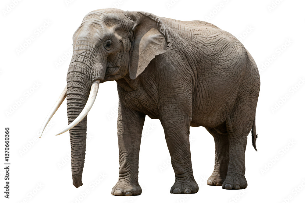 Fototapeta premium Asian elephant png isolated on transparent background