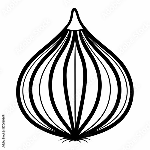 onion isolated on white background