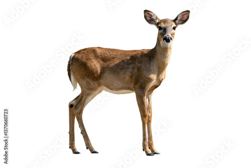 White-tailed deer png isolated on transparent background