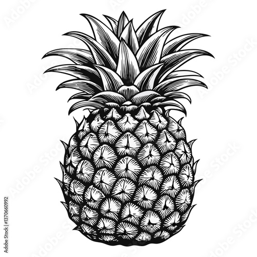 pineapple vector illustration