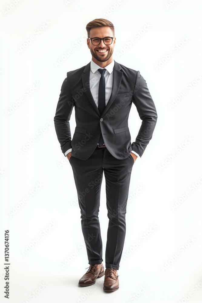 Portrait of a successful smiling mid adult business man dressed in a suit. Studio shot against a white background. Portrait of a successful smiling mid adult business man dressed in a suit. Studio shot against a white background.