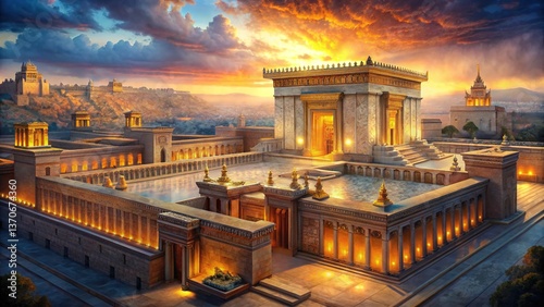 Solomon's Temple - Majestic Architecture, Ancient Jerusalem