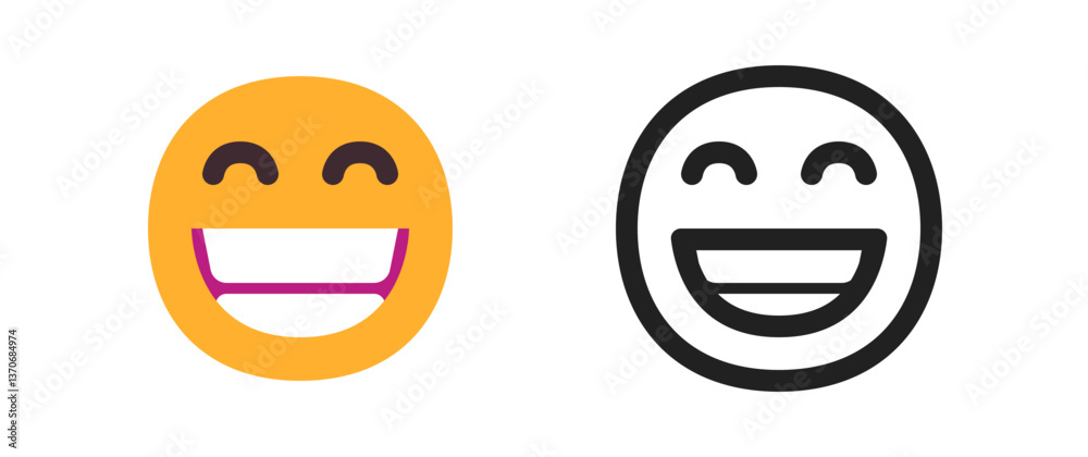Grinning Face with Smiling Eyes Grinning Face with Smiling Eyes