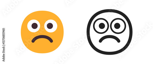 Sad but Relieved Face