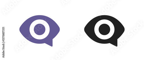 Eye in Speech Bubble