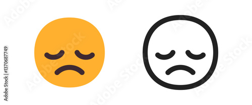 Sad but Relieved Face